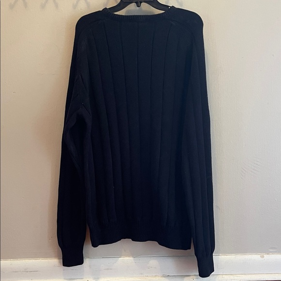 Nautica Dark Knit Cotton Sweater - Picture 2 of 11